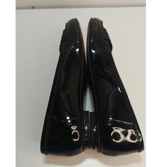 YSL Yves Saint laurent Black patent leather flat loafer sz 36 - Picture 5 of 8